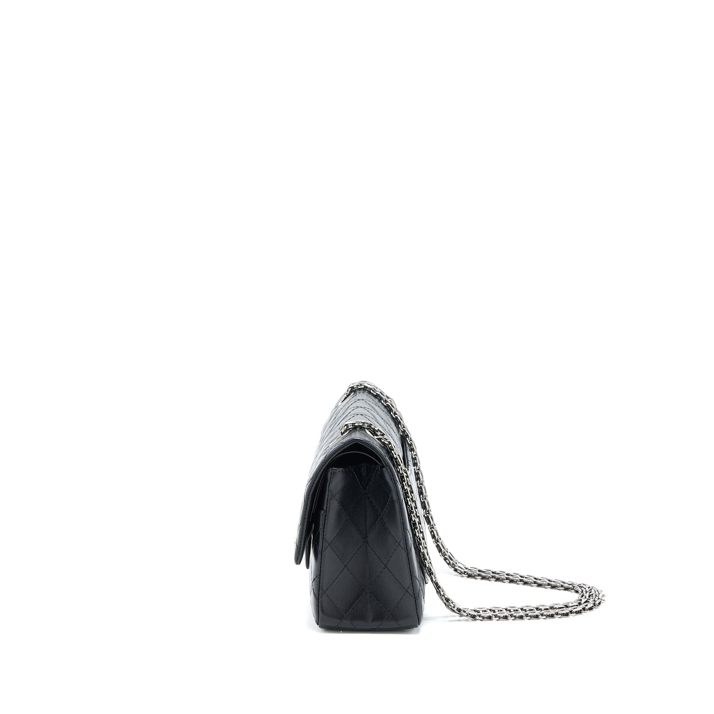 Chanel Small 2.55 225 Reissue Flap Bag Aged Calfskin Black Ruthenium SHW