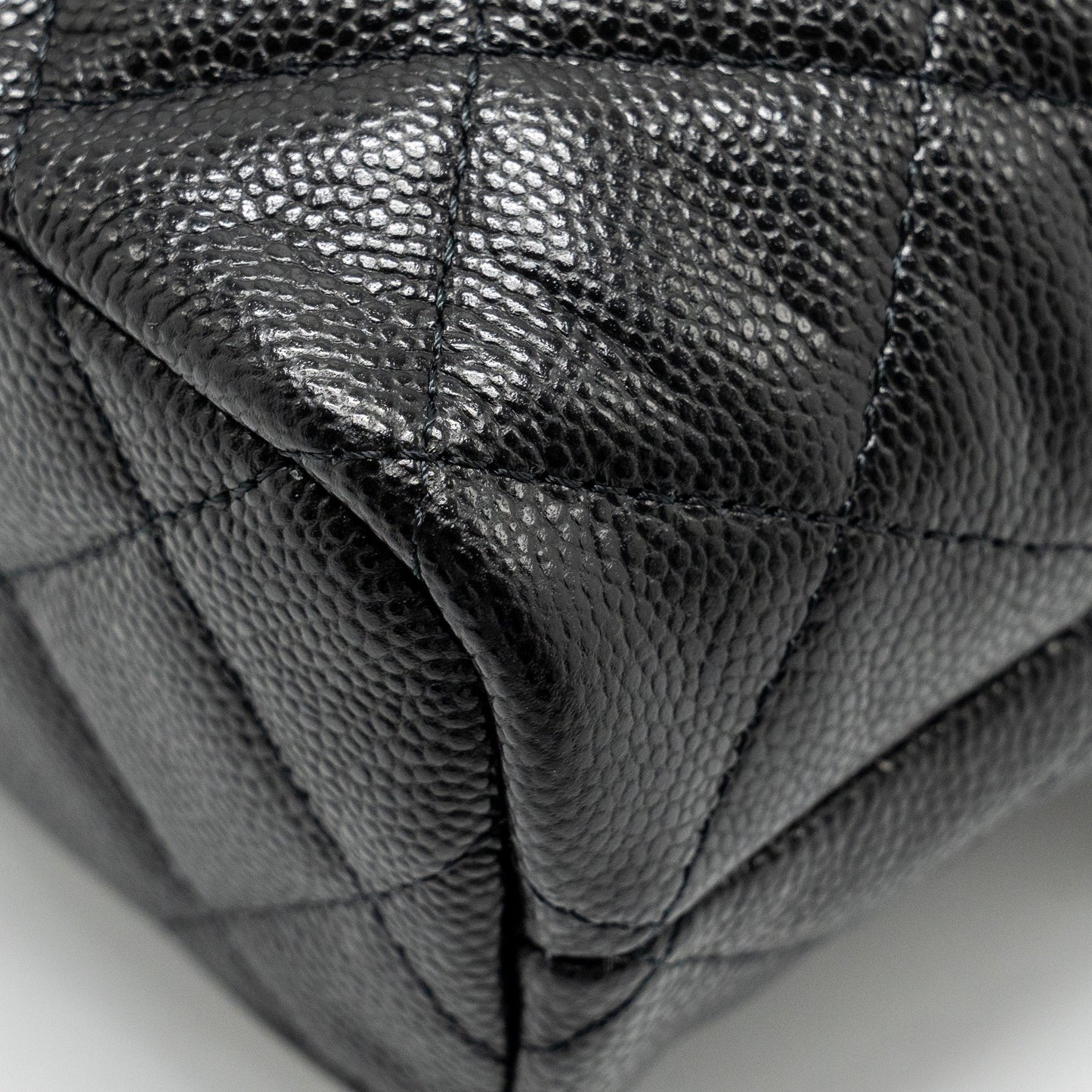 Chanel 25c Quilted Hobo Bag Caviar Black GHW (microchip)