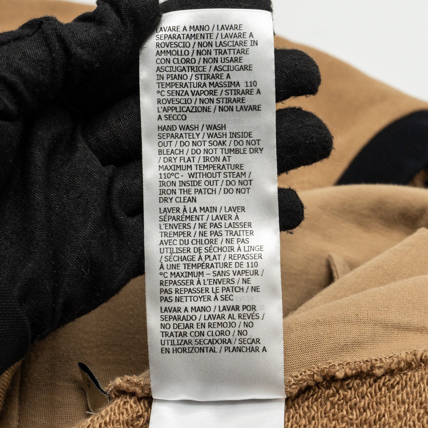 GUCCI Size XS Vintage Logo Sweatshirt Cotton Carmel/Multicolour