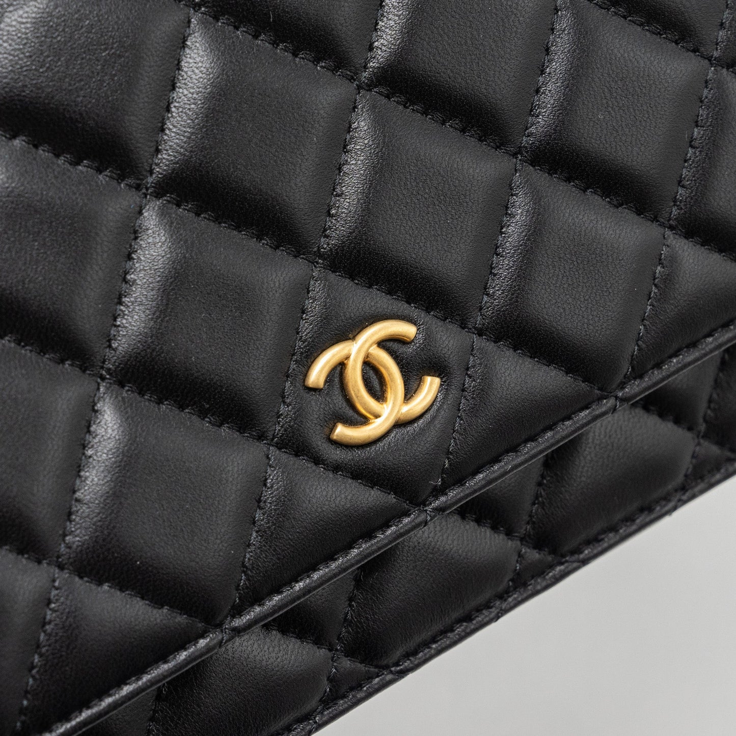 Chanel Coco Heart Wallet On Chain Lambskin Black GHW (Microchip)