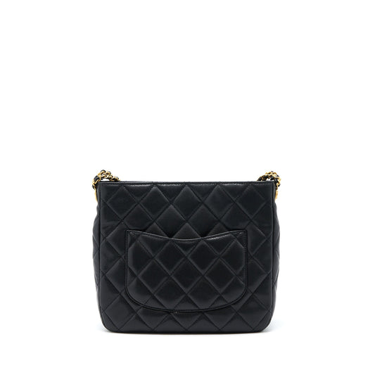 Chanel 22A Twist Your Buttons Hobo Shoulder Bag Caviar Black GHW (Microchip)