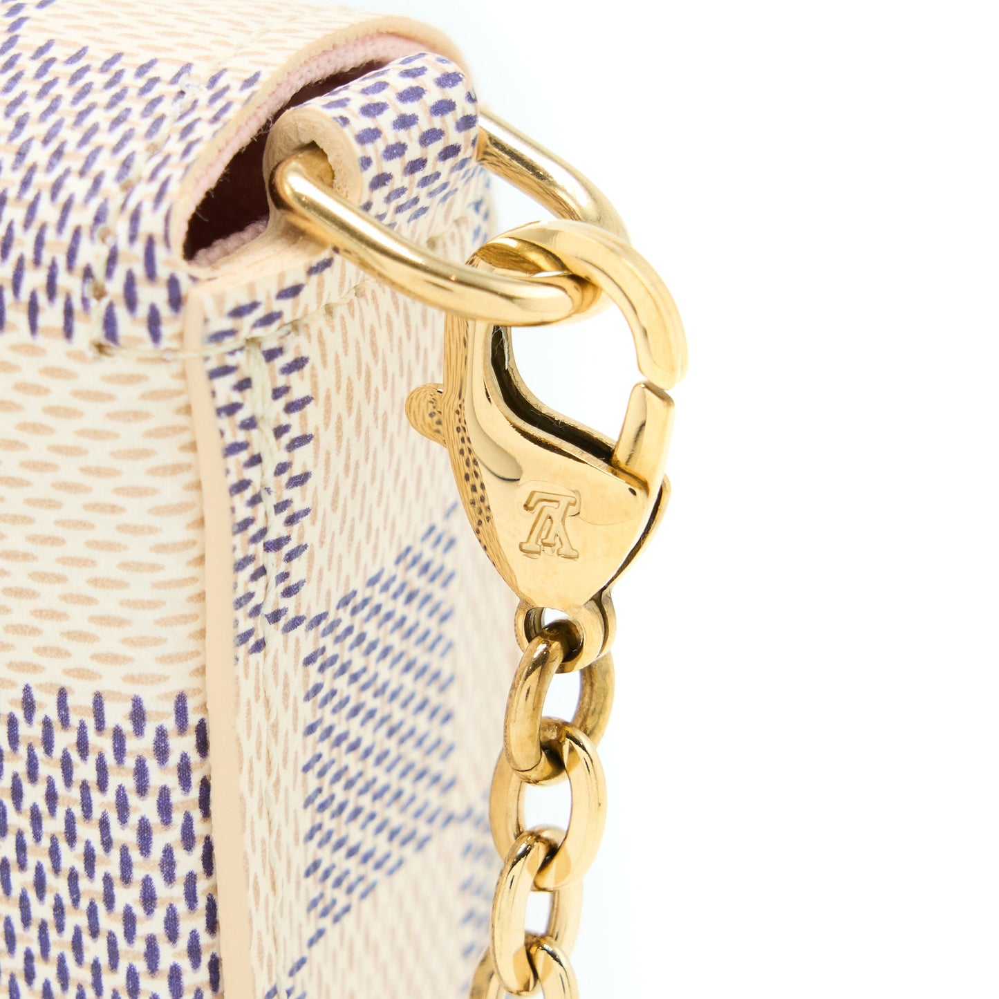 Louis Vuitton Felicie Pochette Damier Azur Canvas GHW