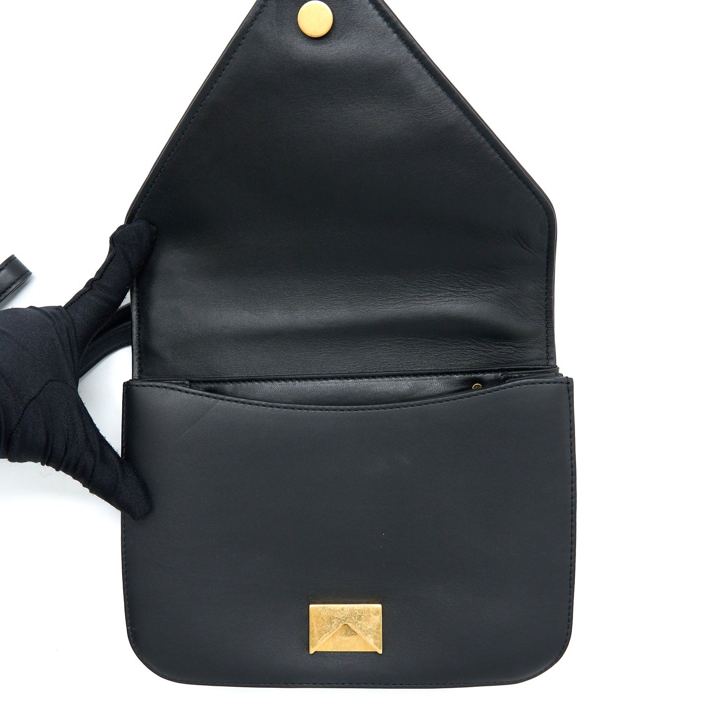 Bottega Veneta Small Mount Bag Calfskin Black GHW