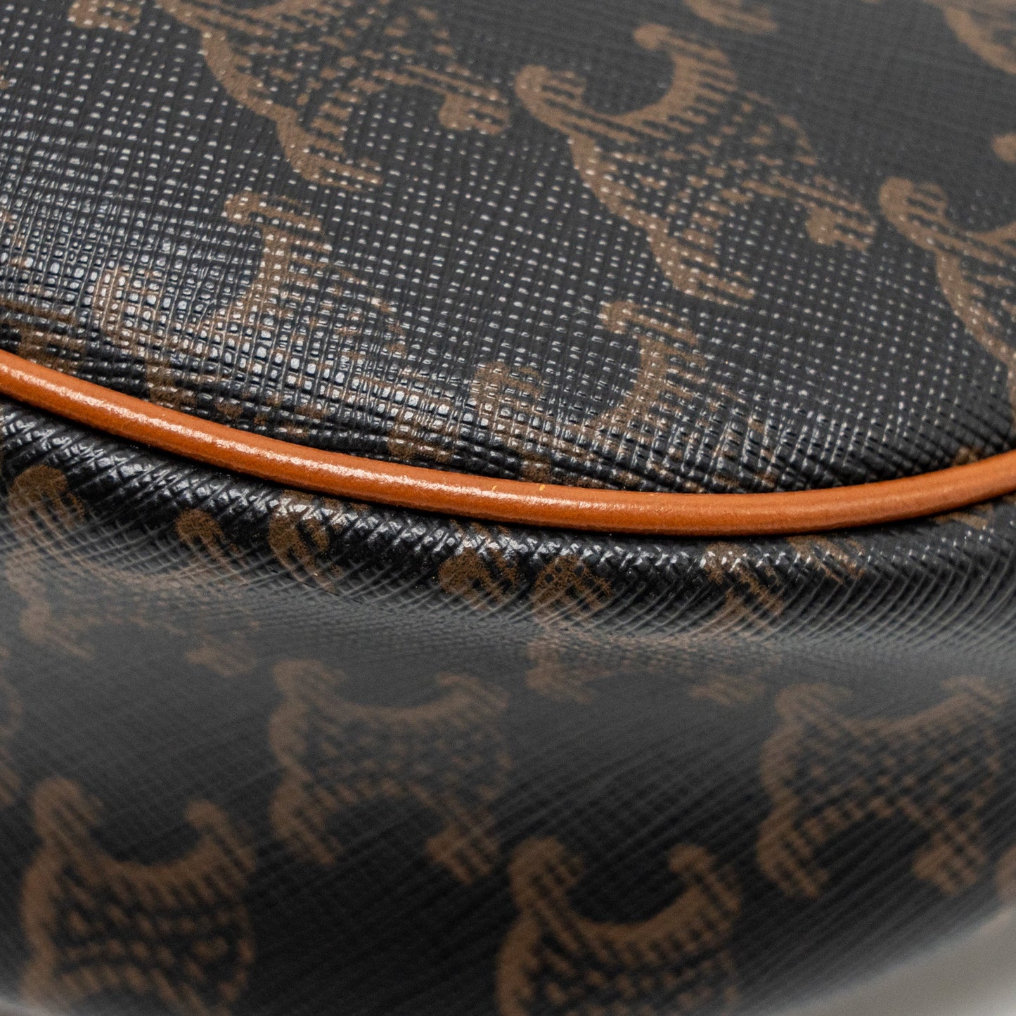 Celine Ava Bag Triomphe Canvas/Calfskin Tan GHW