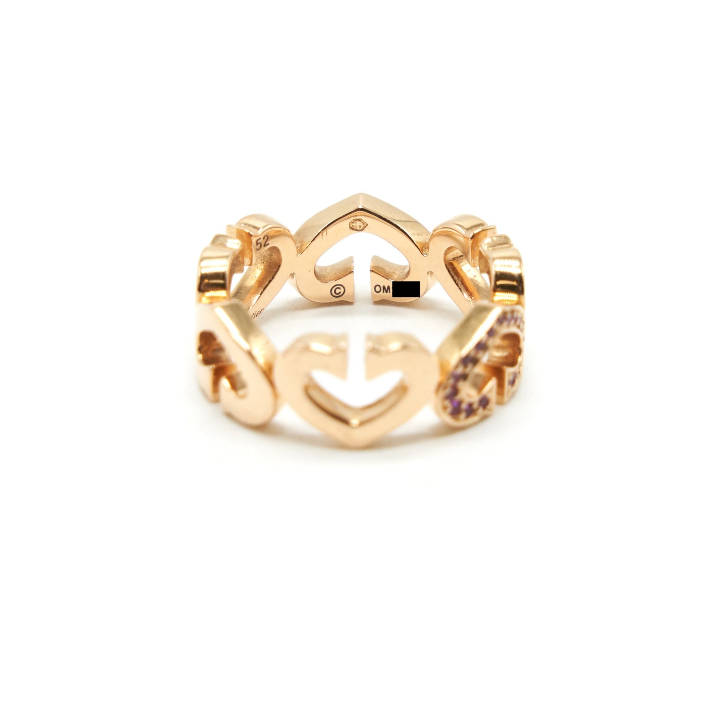 CARTIER HEARTS & SYMBOLS PINK GOLD RING
