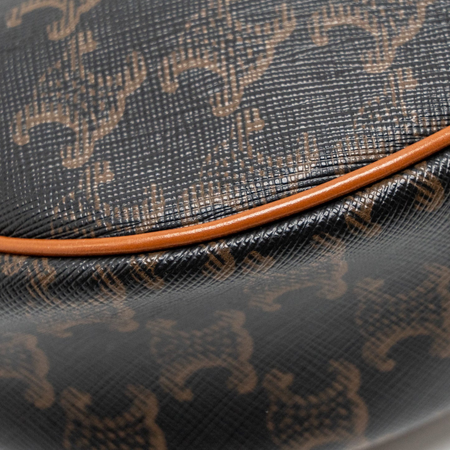 Celine Ava Bag Triomphe Canvas/Calfskin Tan GHW