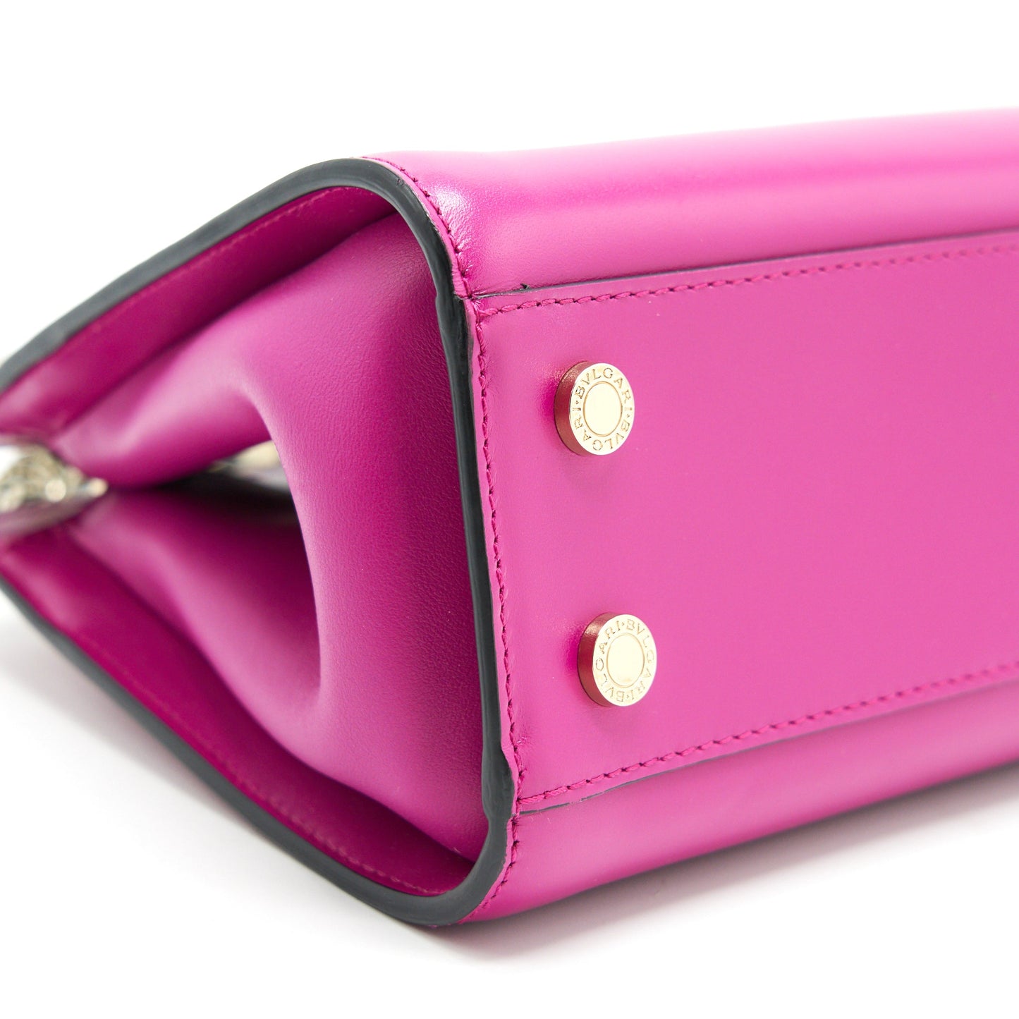 Bvlgari Top Handle Tote Bag with Long strap Pink LGHW