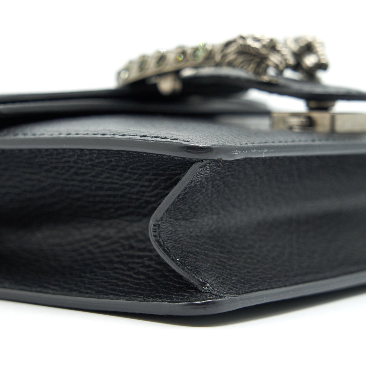 Gucci Black Leather Dionysus Mini Bag with SHW