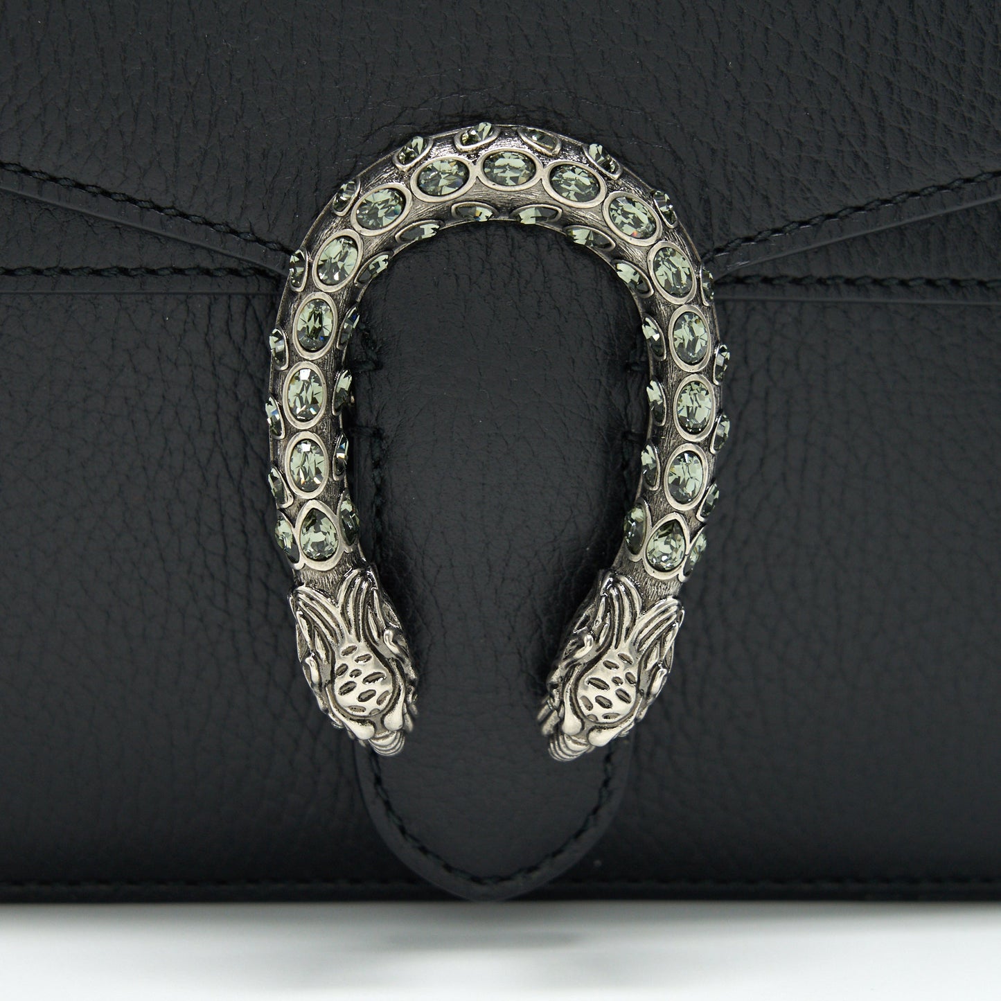 Gucci Black Leather Dionysus Mini Bag with SHW