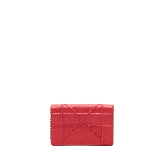Dior Diorama Wallet On Chain Calfskin Red SHW
