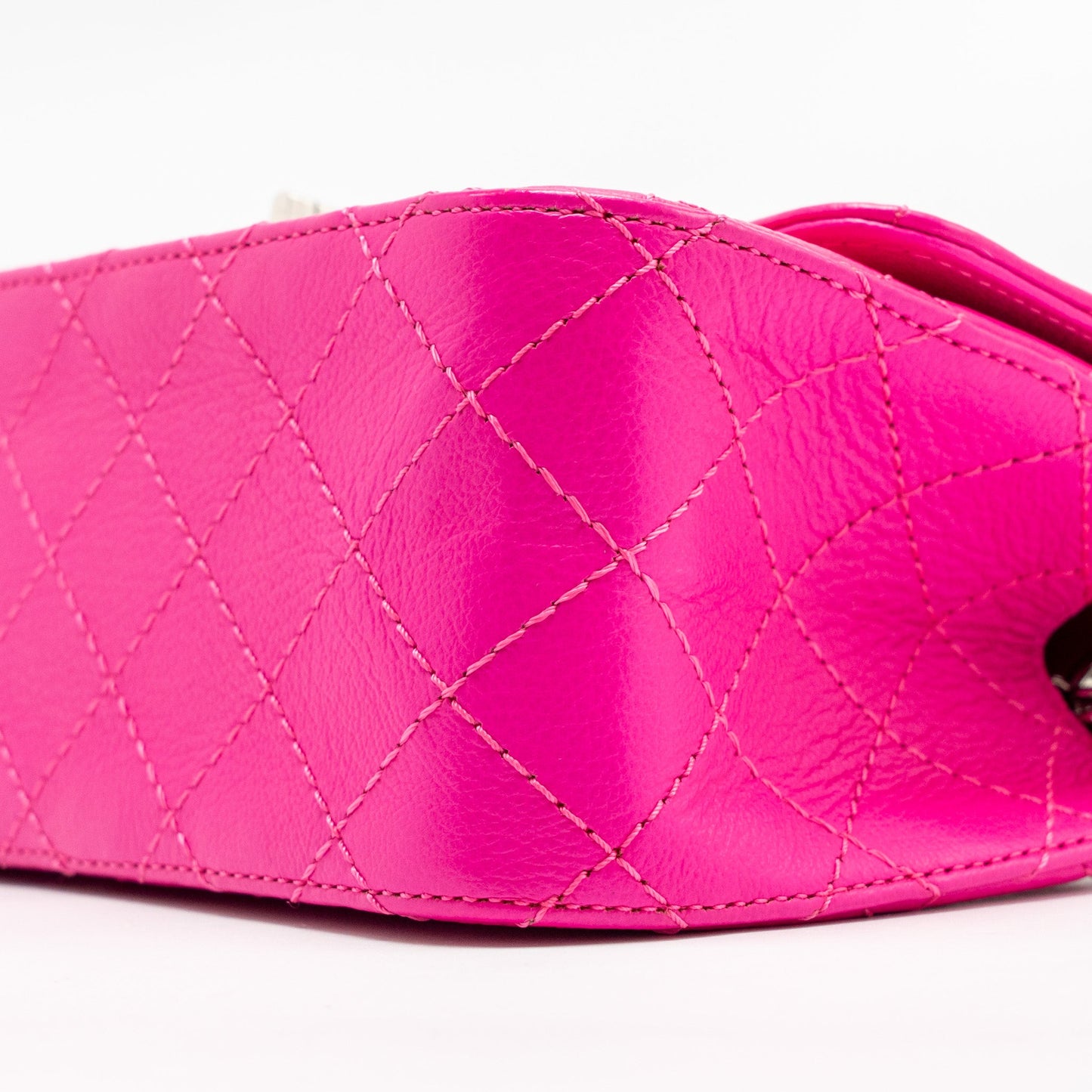 Chanel Mini 2.55 reissue flap bag goatskin pink SHW