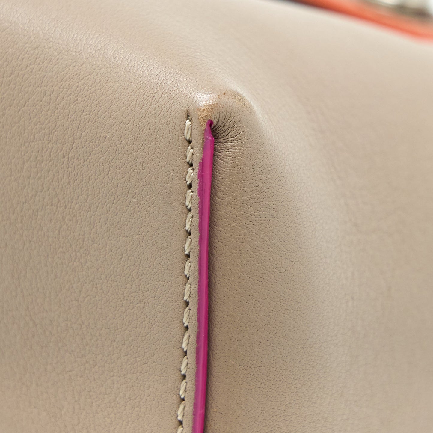 Fendi By The Way Bag Mutilcolour Tail Calfskin Beige SHW