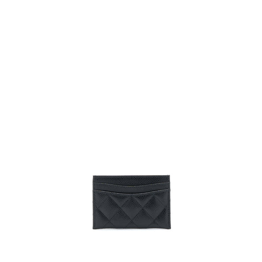 Chanel Class Quilted Card Holder Caviar Black GHW