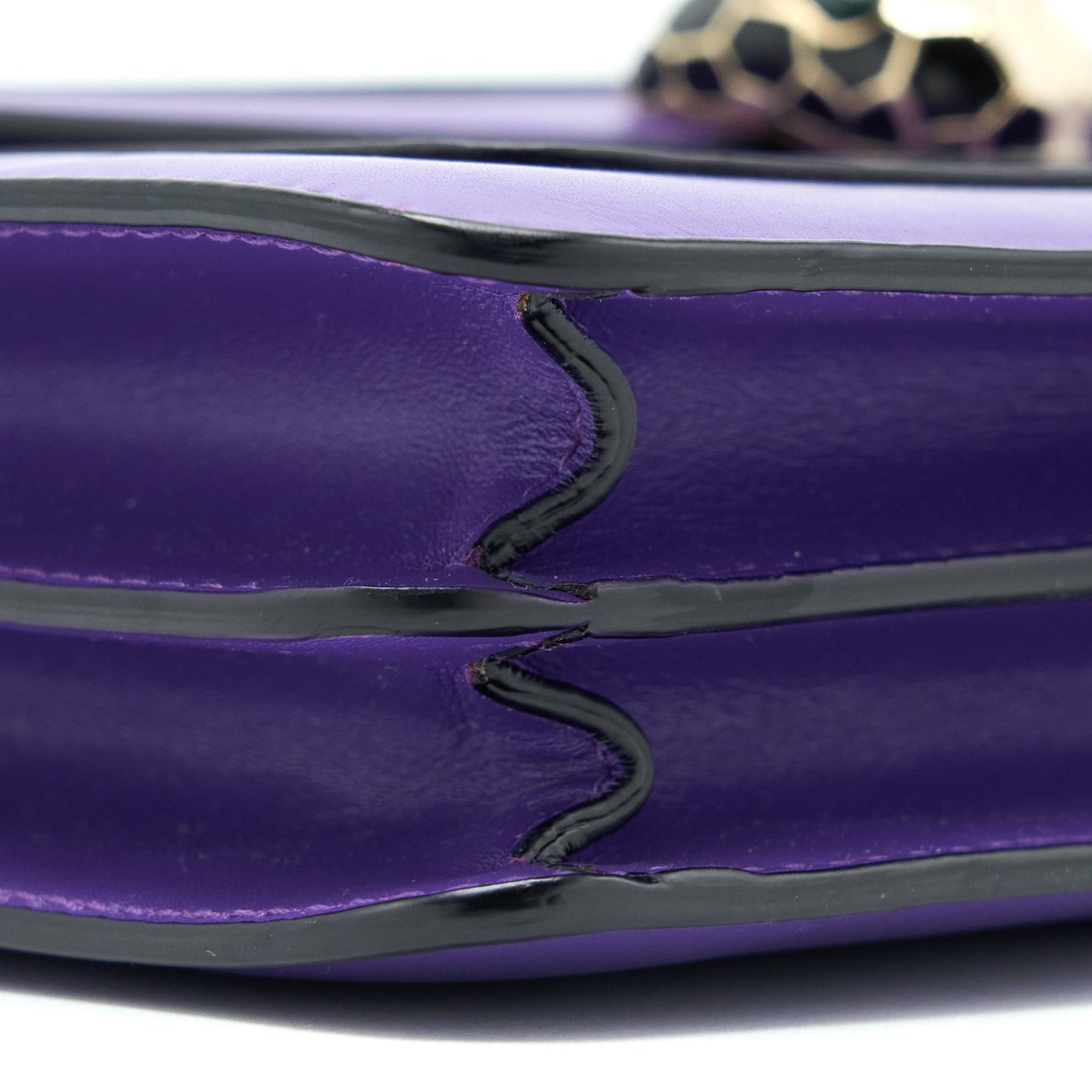 Bvlgari Serpenti Forever Shoulder Bag Calfskin Purple GHW