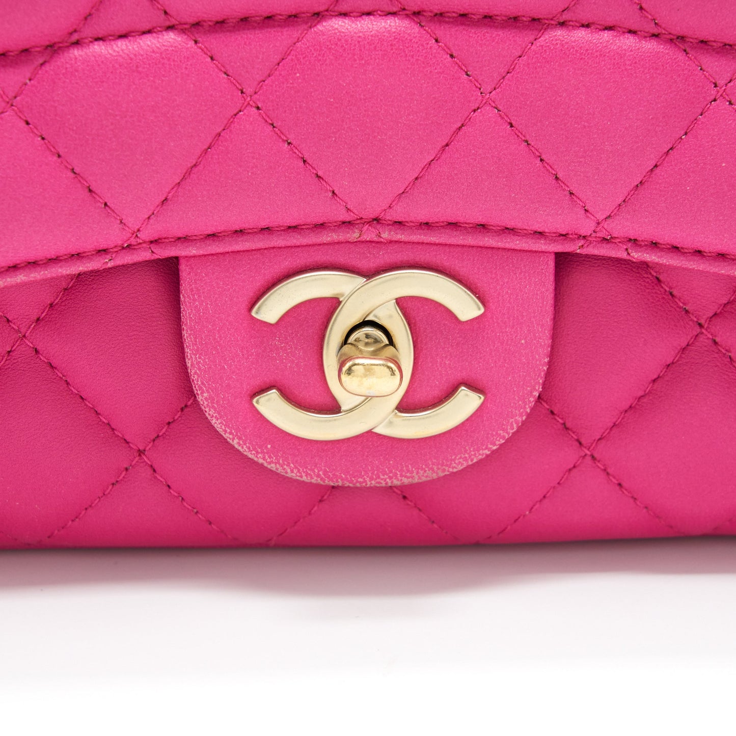 Chanel Quilted Flap Bag Lambskin Pink GHW