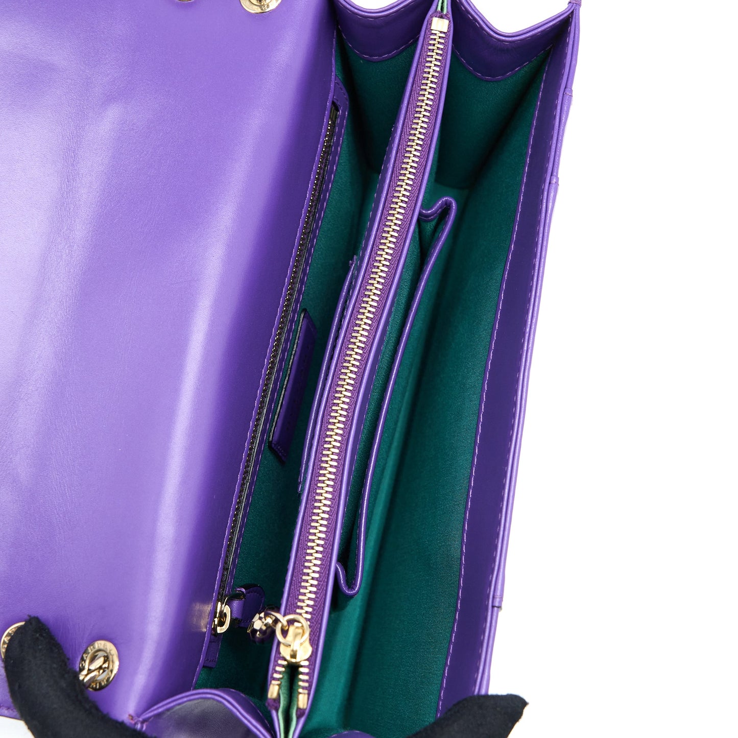 Bvlgari Serpenti Forever Shoulder Bag Calfskin Purple GHW