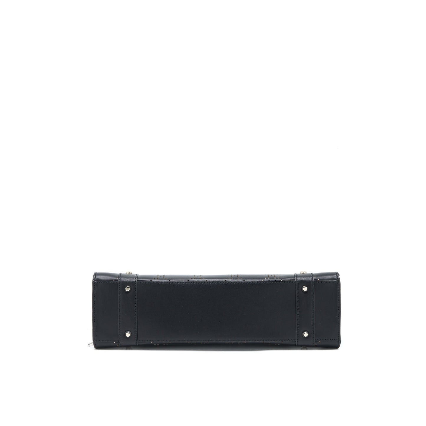 Dior Vintage Lady Dior Long Cuir Bag Calfskin Black SHW