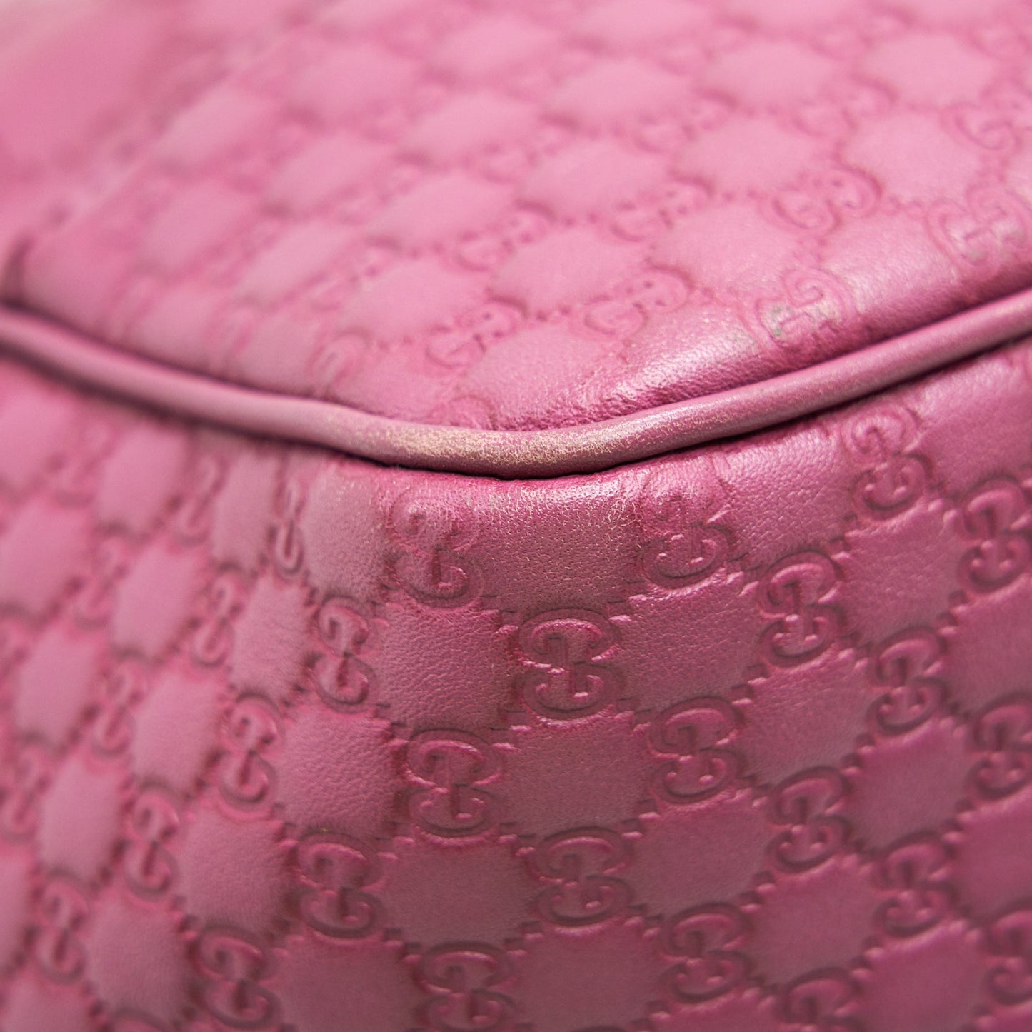 Gucci leather shopping Tote Bag raspberry Pink