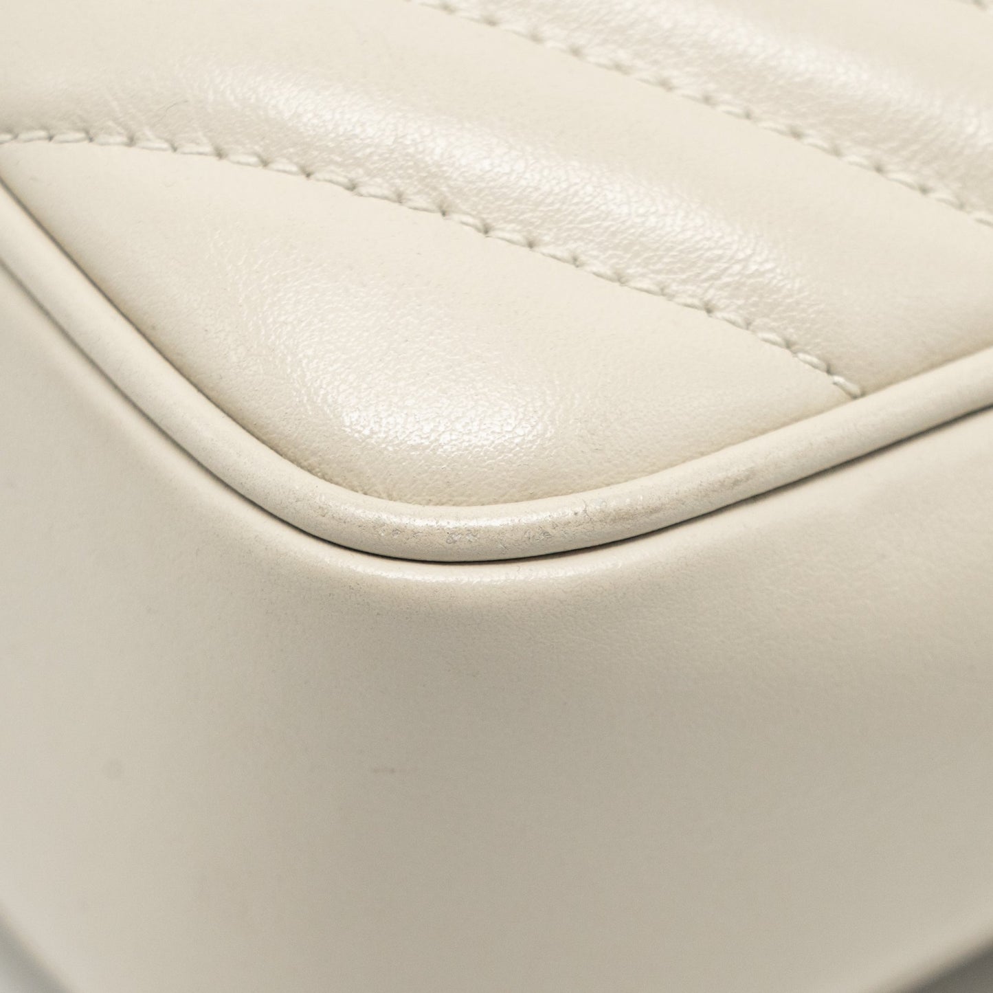 Saint Laurent/YSL Lou Camera Bag Calfskin White GHW