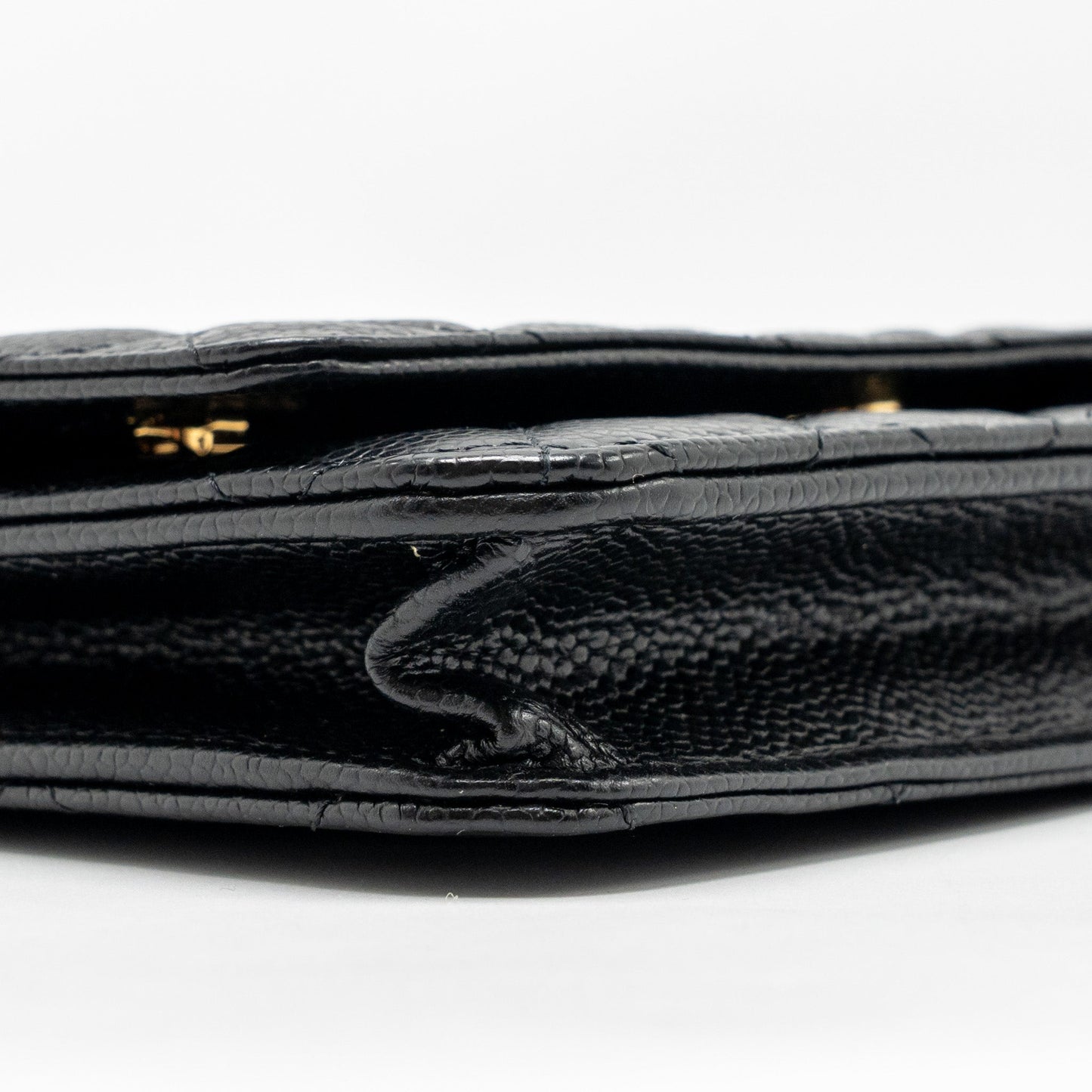 Chanel Classic Wallet on Chain Caviar Black GHW (Microchip)