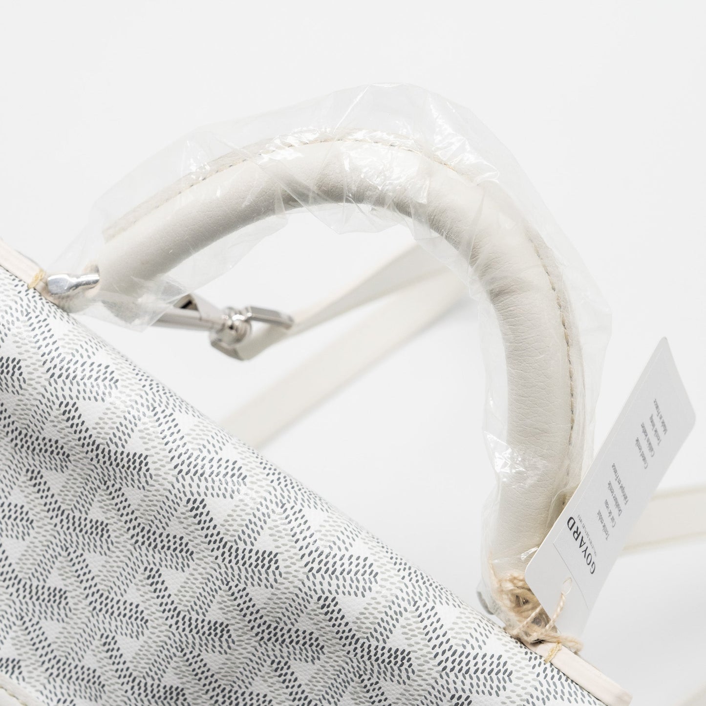 Goyard Saint Leger Backpack Goyardine Canvas White SHW
