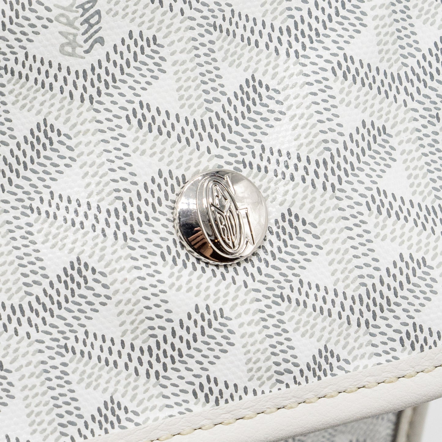 Goyard Saint Leger Backpack Goyardine Canvas White SHW