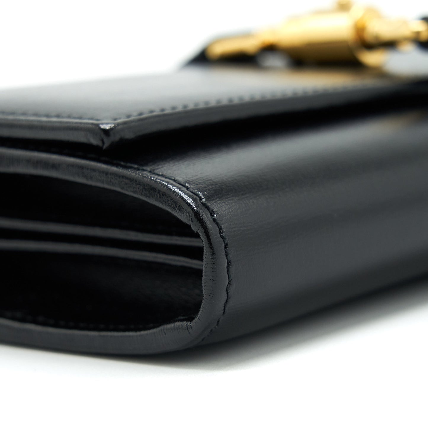 Gucci Jackie 1961 Chain Wallet Black GHW