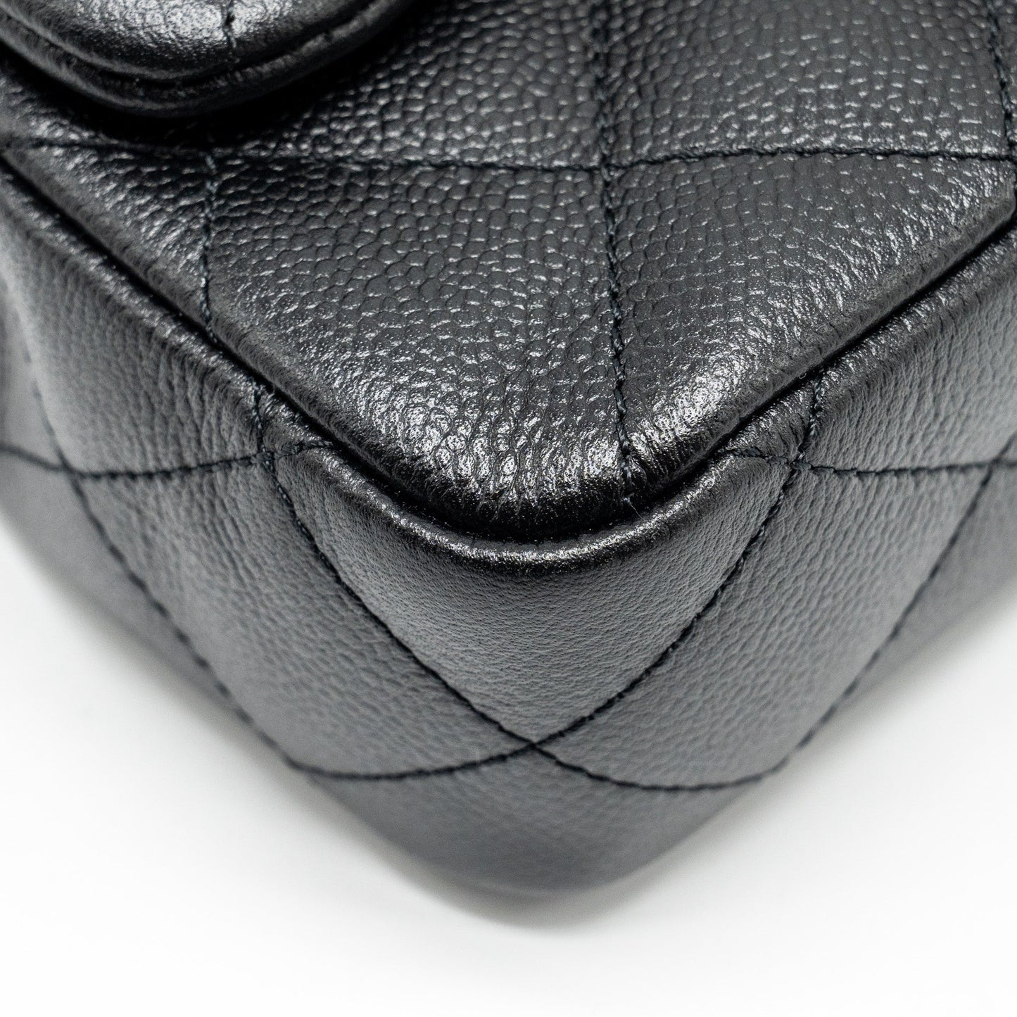 Chanel Coco Love Mini Flap Bag Adjustable Chain Caviar black GHW (microchip)