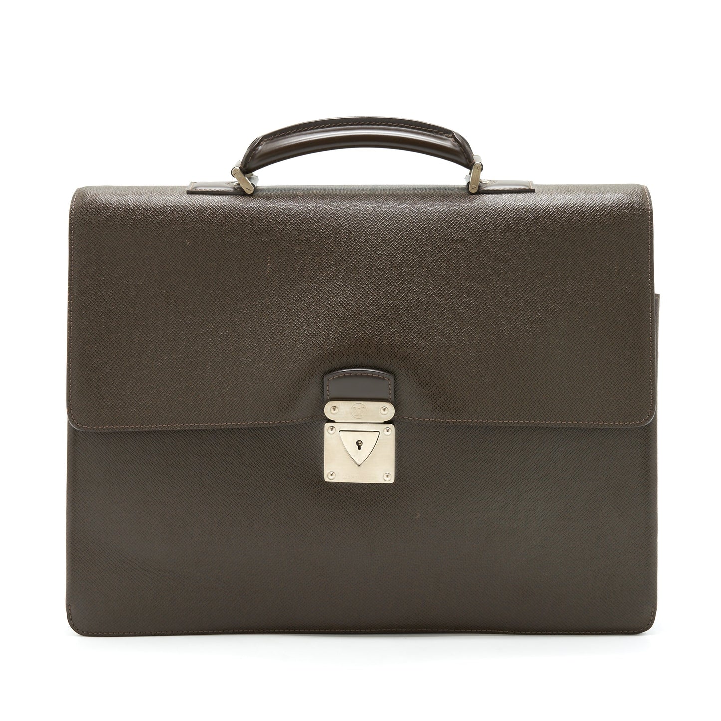 Louis Vuitton Vintage Briefcase Brown SHW
