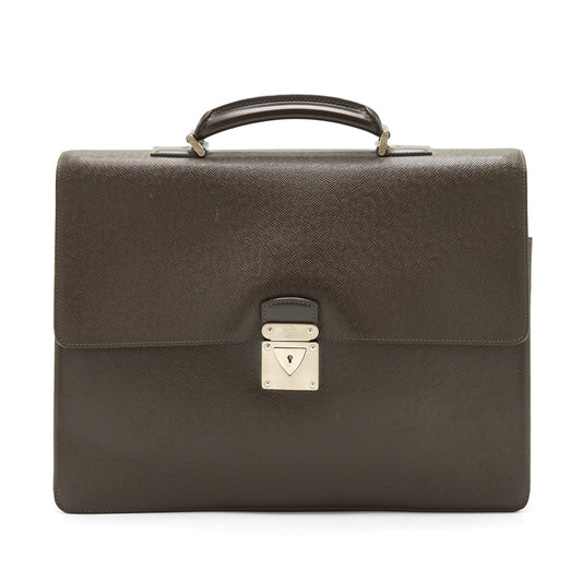 Louis Vuitton Vintage Briefcase Brown SHW