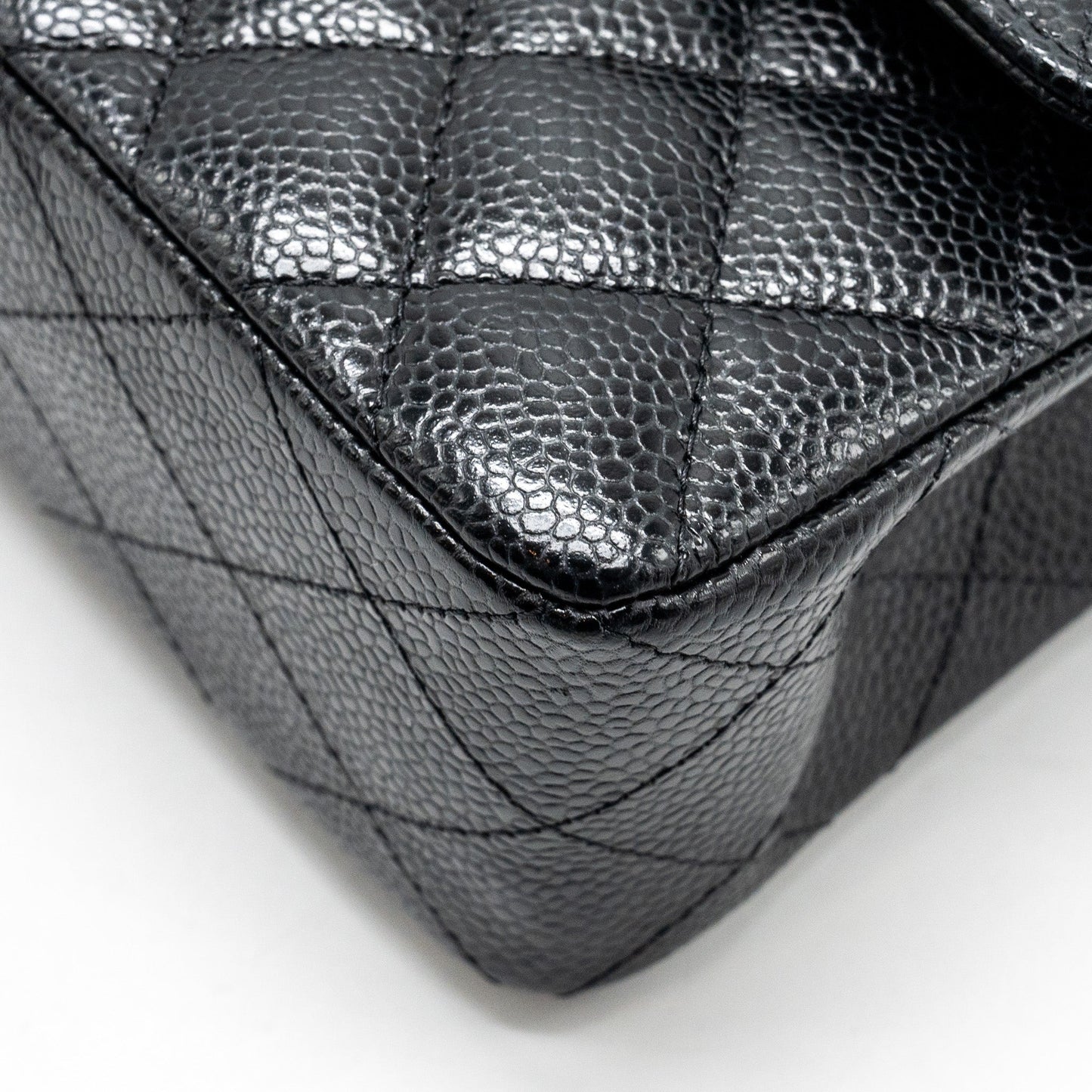 Chanel Small Classic Double Flap Bag Caviar Black SHW (microchip)