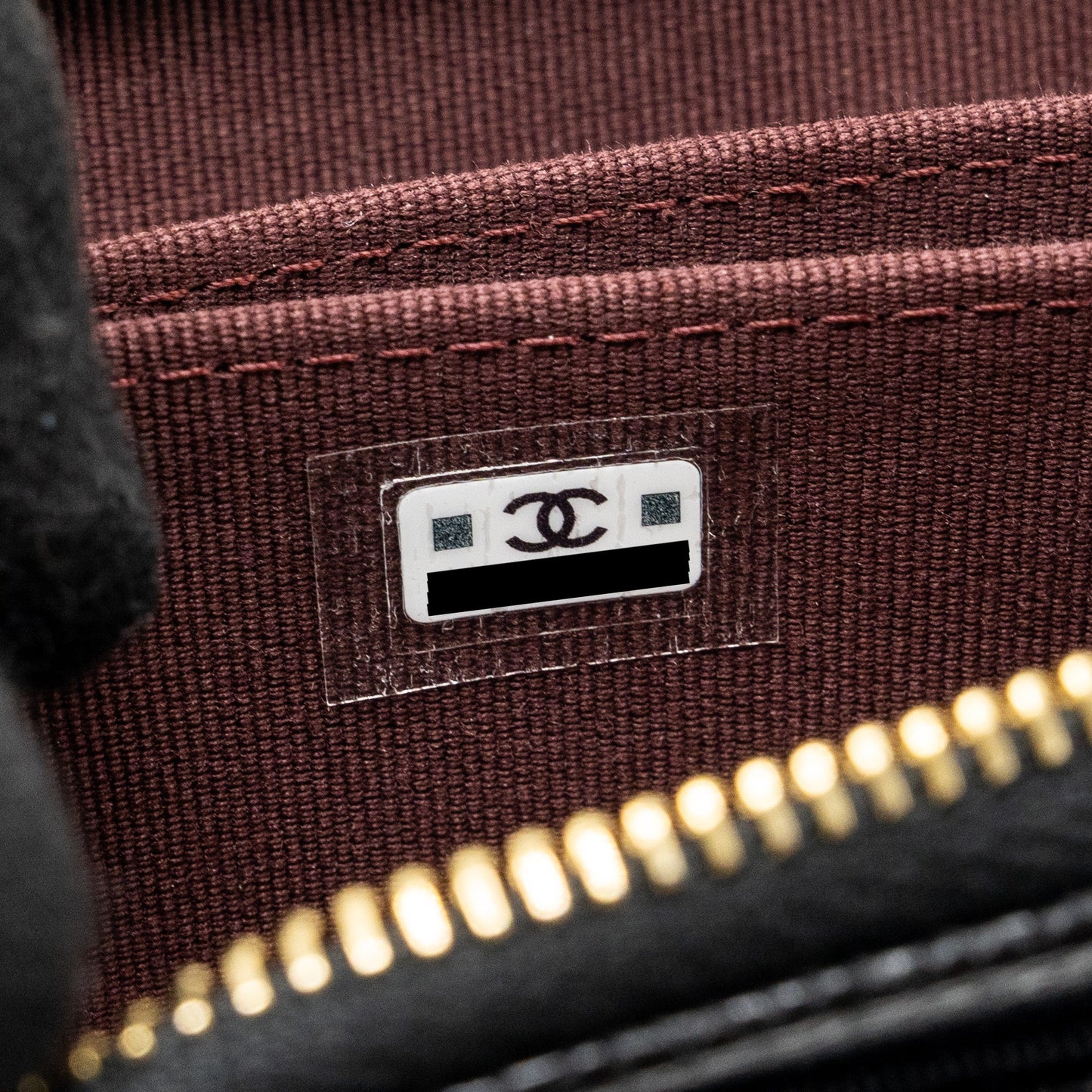 Chanel Zipper Card Holder Caviar Black GHW(Microchip)