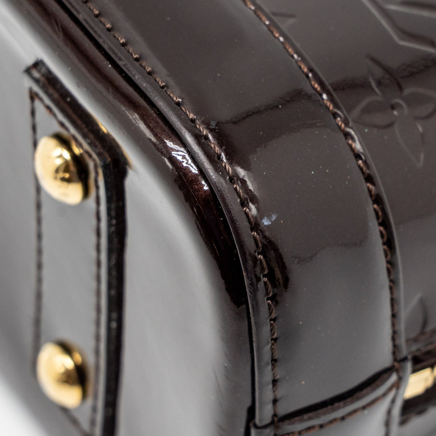 Louis Vuitton Alma BB Patent Amatante GHW