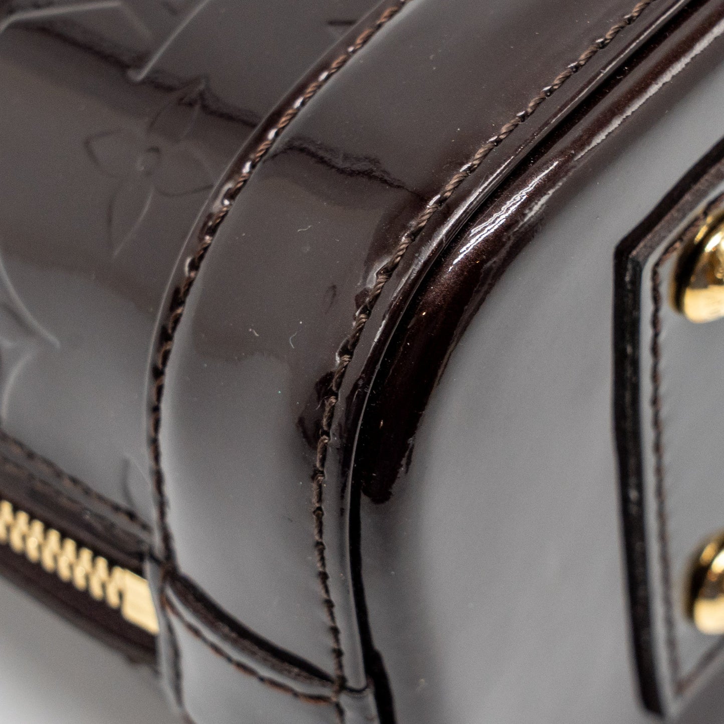 Louis Vuitton Alma BB Patent Amatante GHW