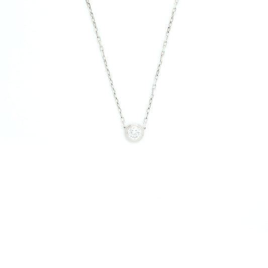 Cartier D'amour Necklace, Large Model White Gold with Diamond
