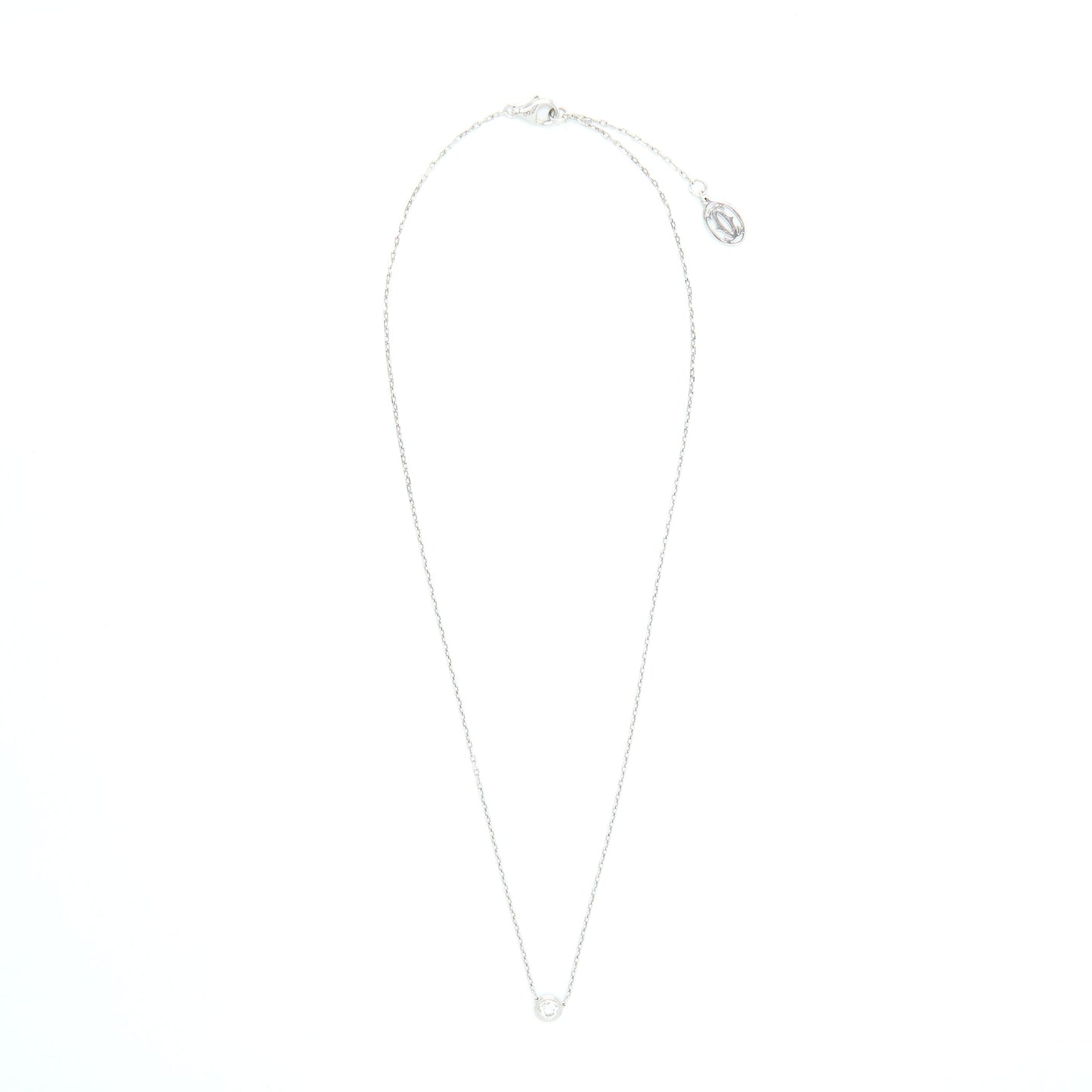 Cartier D'amour Necklace, Large Model White Gold with Diamond
