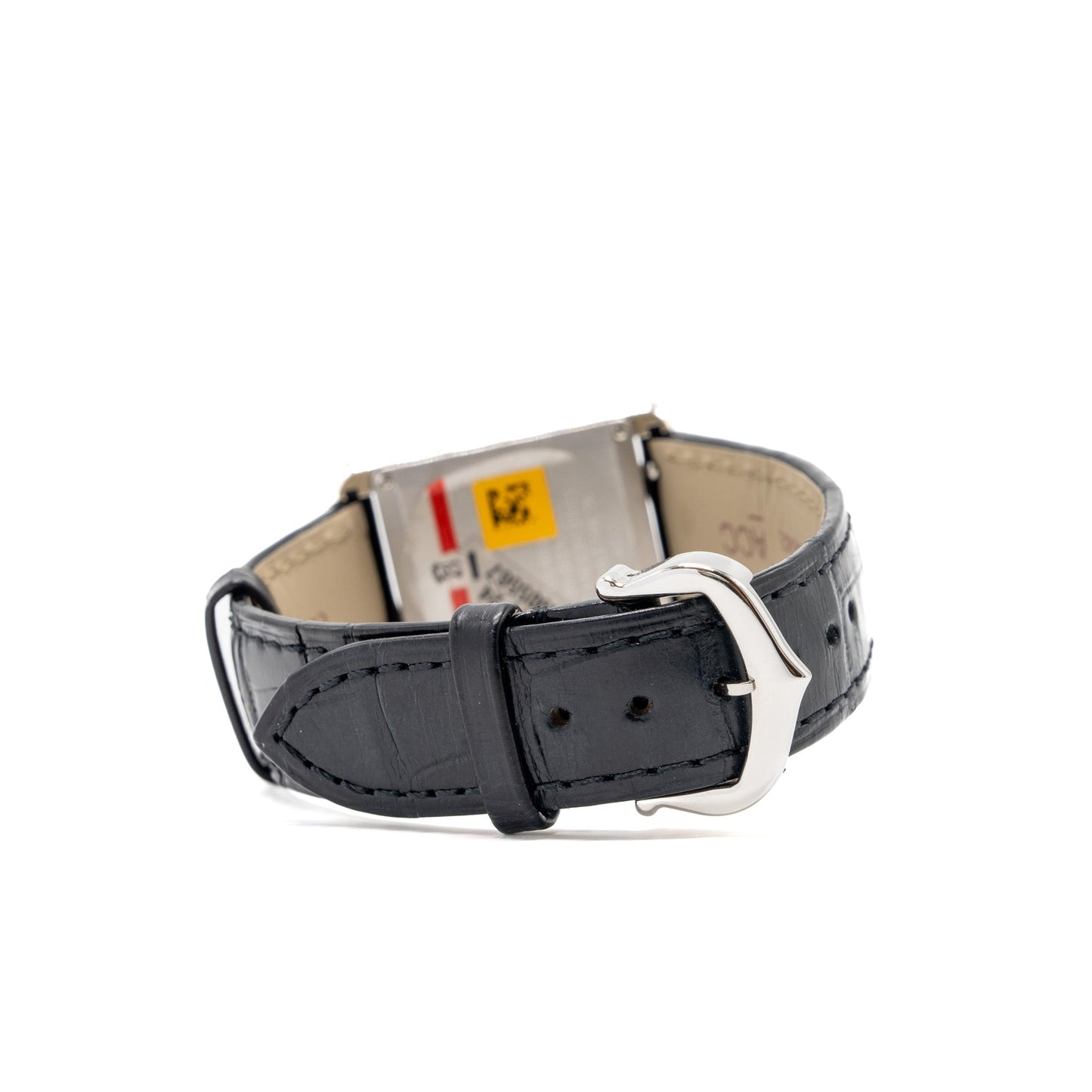 Cartier Tank Must De Cartier Watch Small Model Steel Case With Alligator Strap Model:WSTA0071