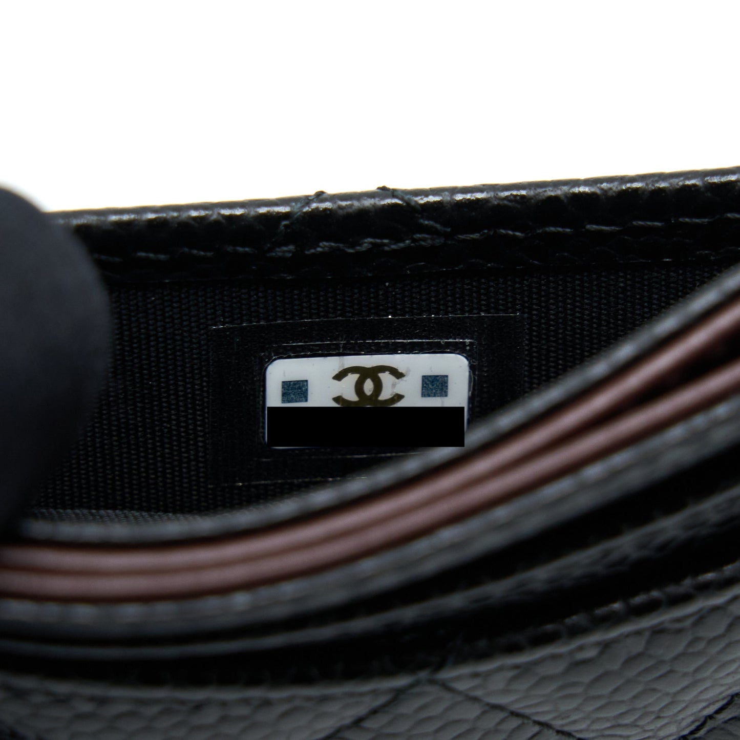 Chanel Class Quilted Card Holder Caviar Black GHW