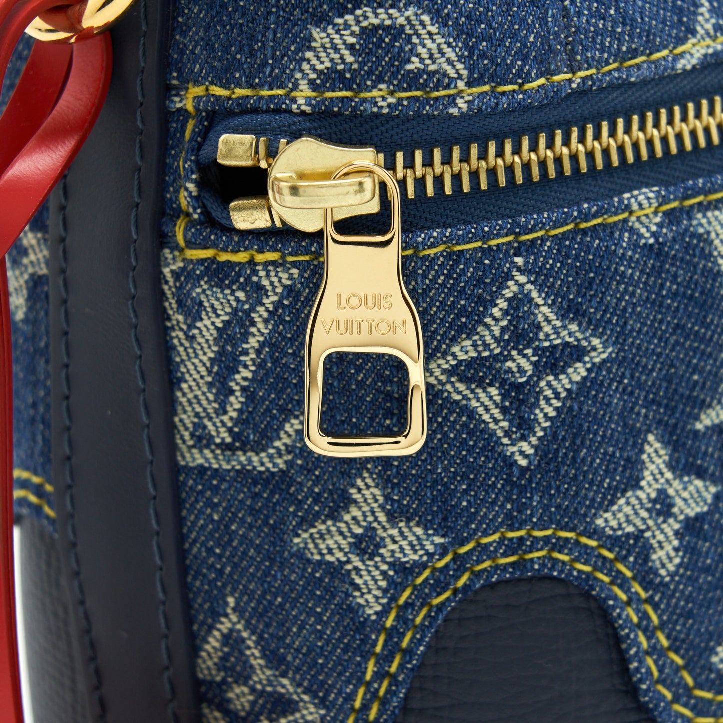 Louis Vuitton Japanese Cruiser Monogram Denim / Leather Blue GHW