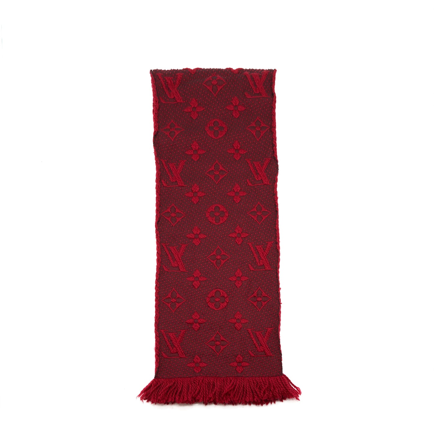 Louis Vuitton Logomania Scarf Ruby