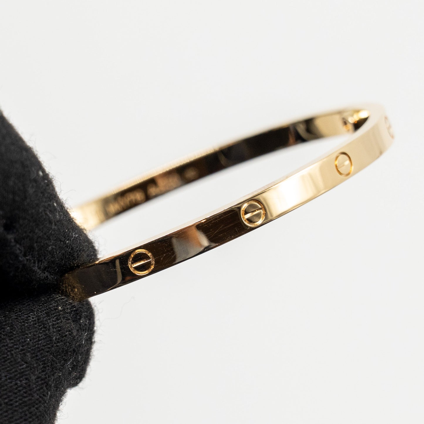 Cartier Size 16 Love Bracelet, Small Model Yellow Gold