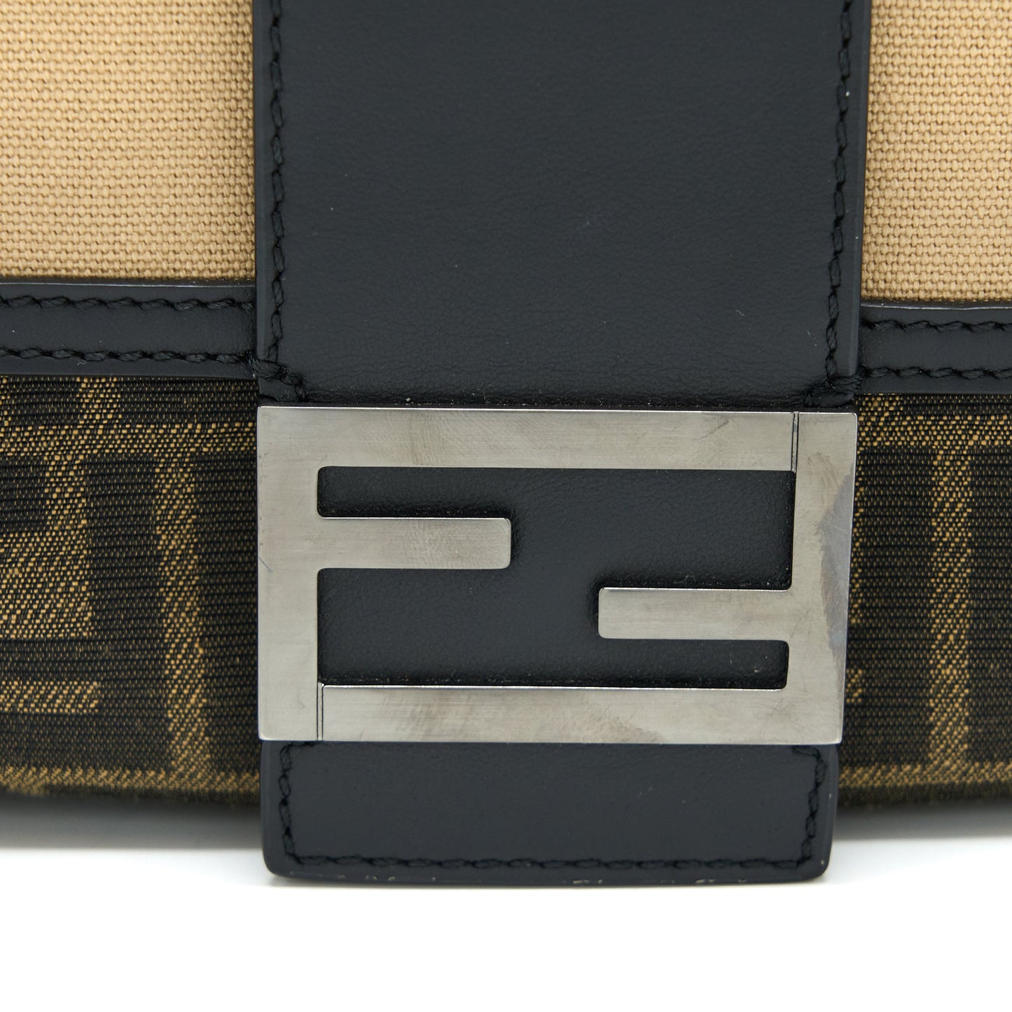 Fendi Regular Baguette Bag FF Jacquard Canvas Multicolour SHW