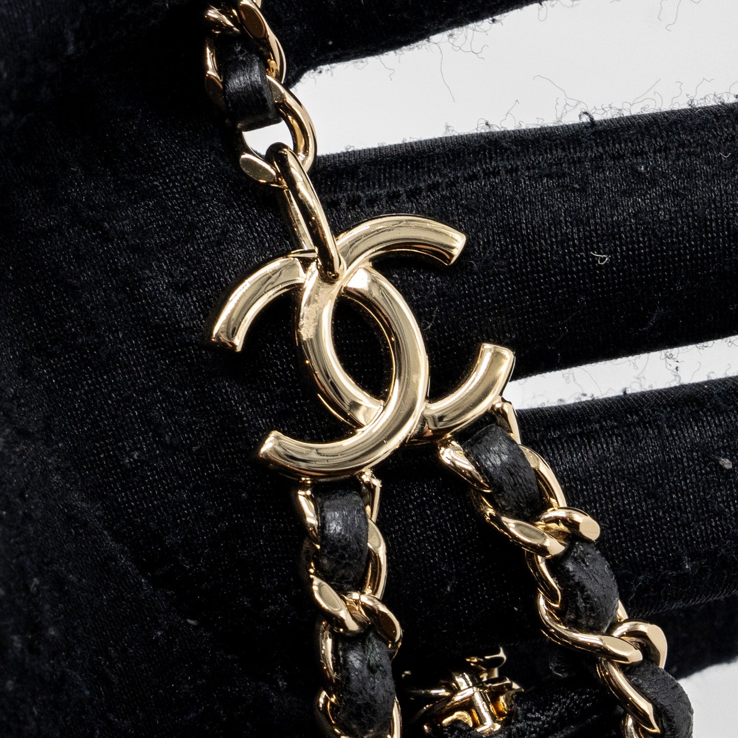 Chanel Small Moon Hobo Bag Lambskin Black LGHW (microchip)