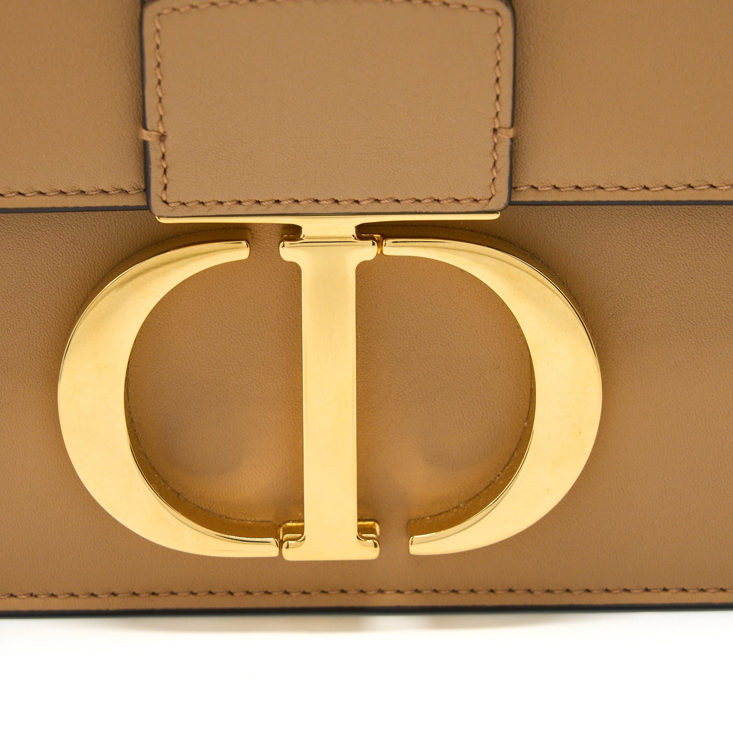 Dior 30 Montaigne Medium Bag Calfskin Dark Beige GHW
