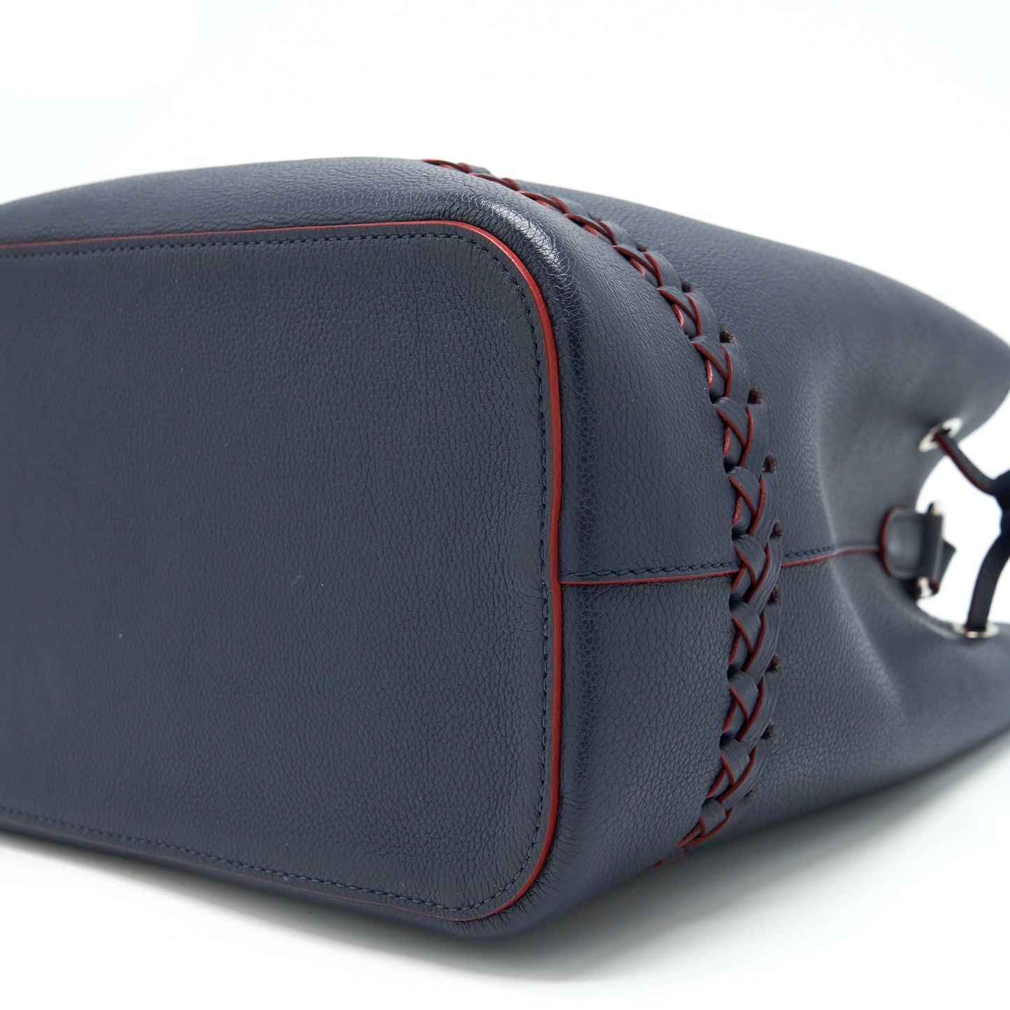 Louis Vuitton Lockme Bucket Bag Navy/Red With An Extra Bag Charm SHW