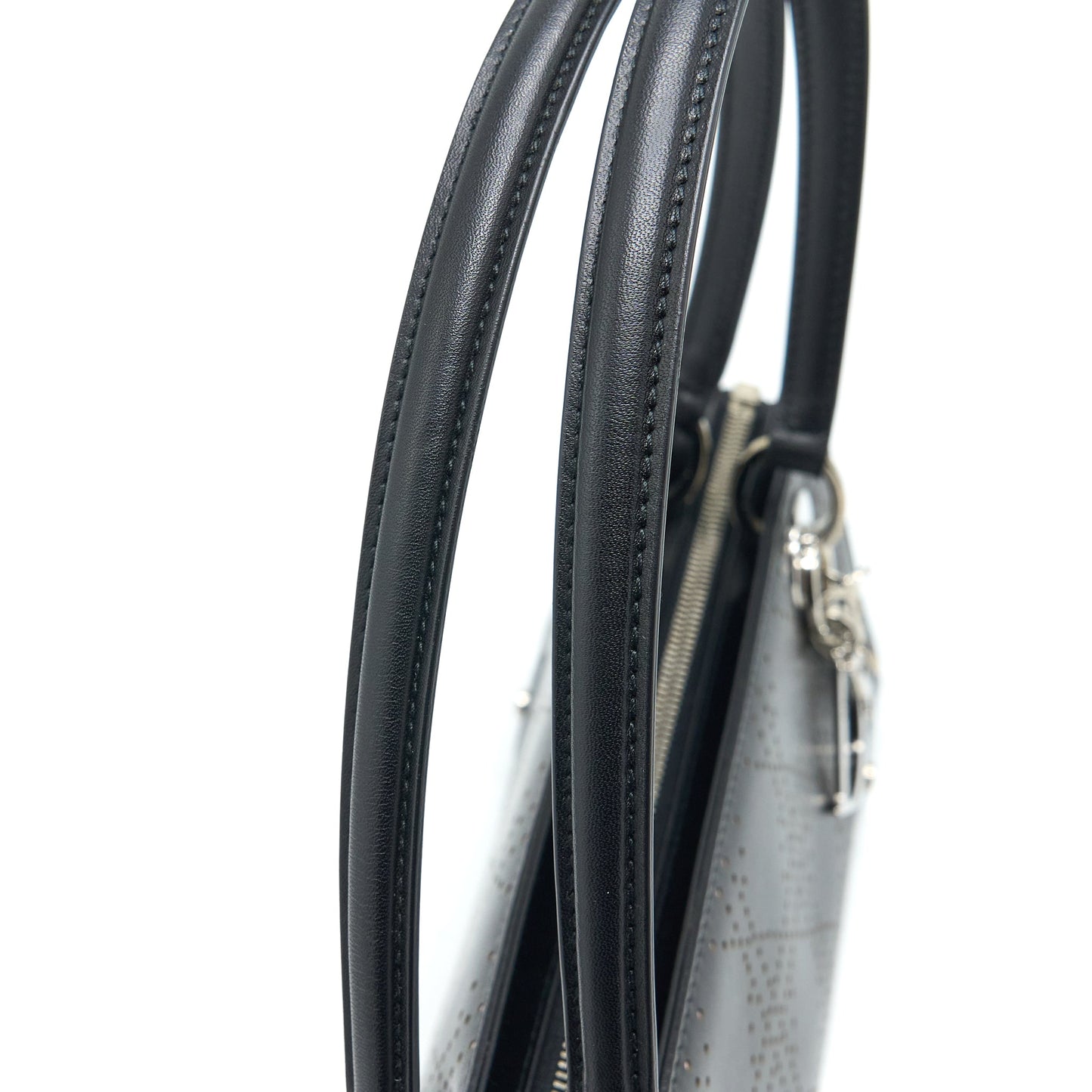 Dior Vintage Lady Dior Long Cuir Bag Calfskin Black SHW