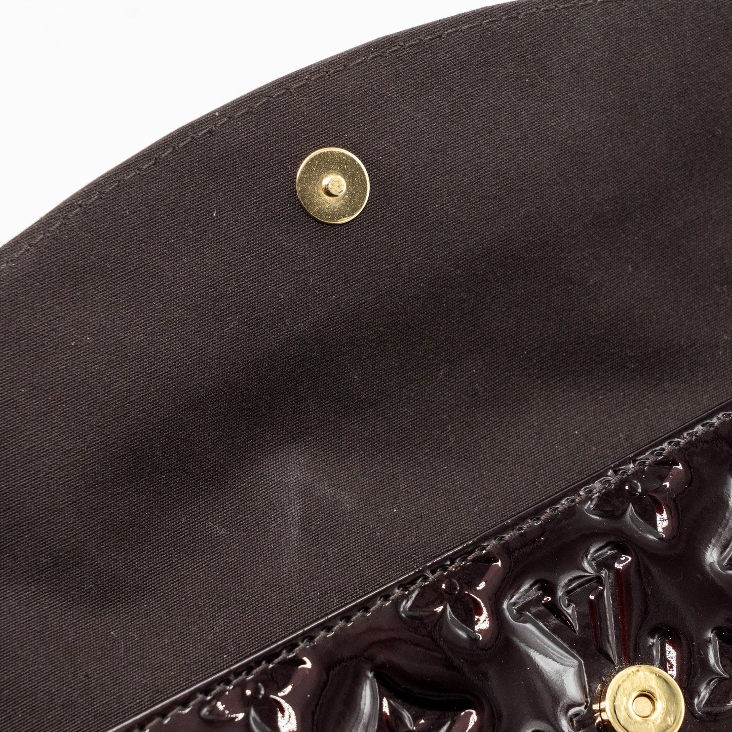 Louis Vuitton vintage sunset boulevard clutch monogram/patent Red GHW