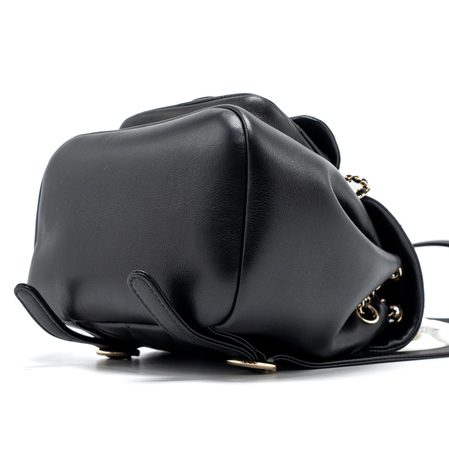 Chanel 24P Mini Duma Backpack Calfskin Black LGHW (Microchip)