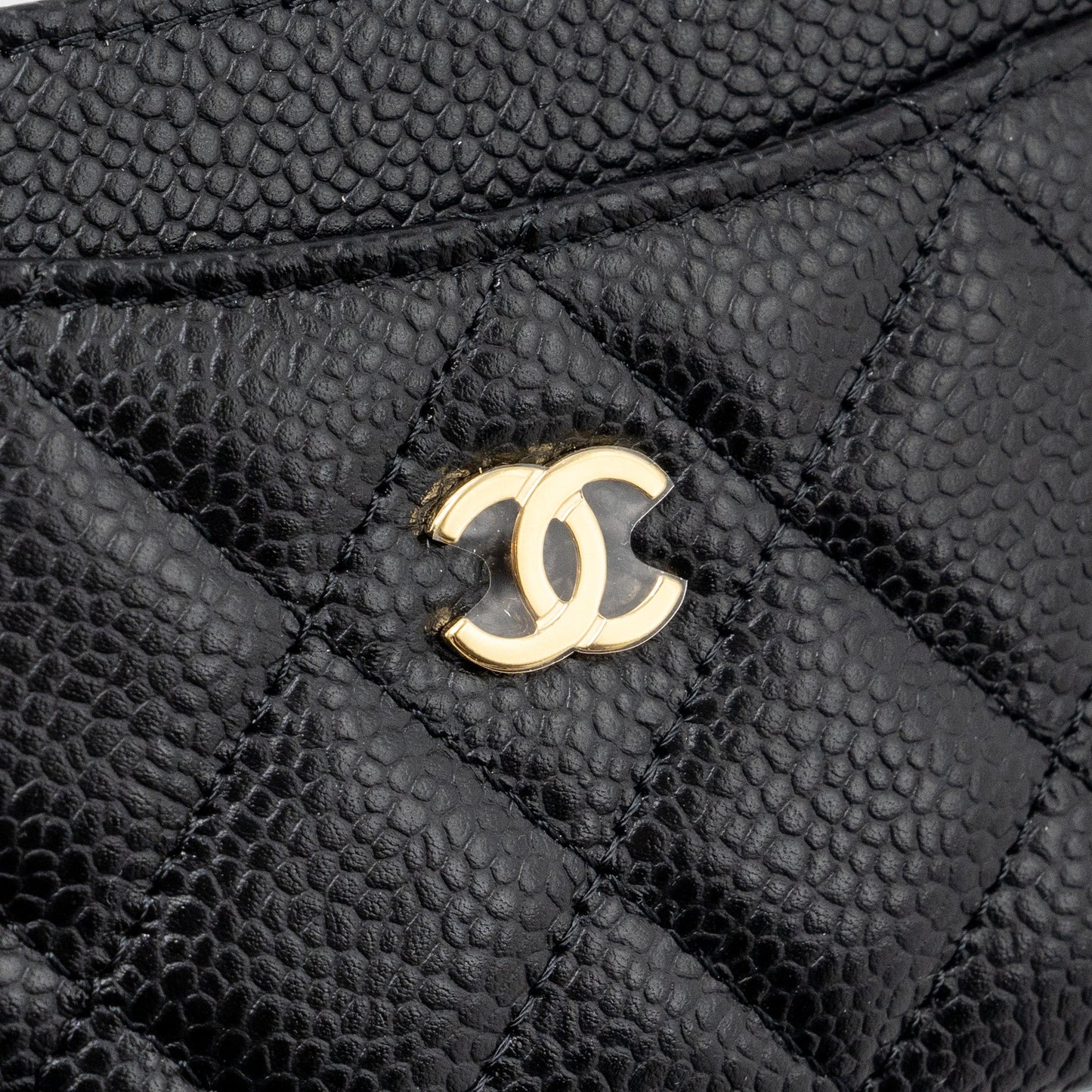 Chanel Classic Card Holder Caviar Black GHW (microchip)