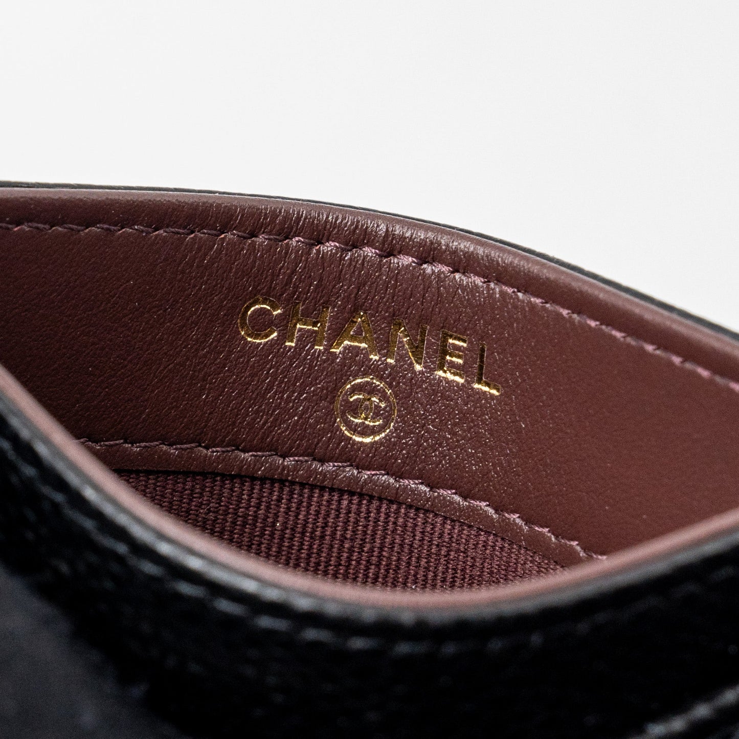 Chanel Classic Card Holder Caviar Black GHW (microchip)